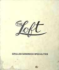 The Loft Menu Vintage Grilled Sandwich Specialties picture