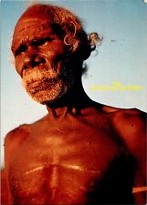 Vintage 1992 The Australian Aborigine Postcard, Sydney Hughes Tribal Elder picture