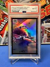 2022 Topps Chrome Star Wars Galaxy #12 X-Wing Starfighters Refractor PSA 8 picture