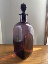 Vintage Purple Apothecary Bottle Decanter Amethyst Blenko Williamsburg CW-13 (?) picture
