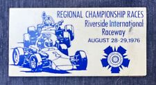 1976 SCCA California Sports Car Club Dash Emblem Plaque Regional Races Riverside picture