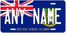 British Virgin Islands Flag Any Name Personalized Novelty Car License Plate picture