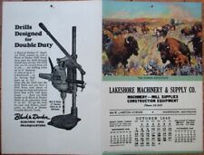 Cowboy/Western 1945 Advertising Calendar: The Donner Expedition - Muskegon, MI picture