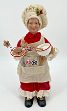 Vintage Mrs. Claus Christmas Holiday Kitchen Decorative Porcelain Doll picture