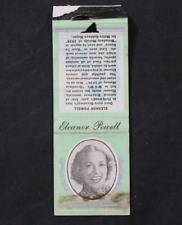 VINTAGE DIAMOND MATCH CO. ELEANOR POWELL HOLLYWOOD ACTRESS MATCHBOOK COVER picture