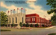 Postcard Raleigh - William Neal Reynolds Coliseum North Carolina State College picture
