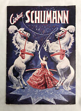 Vintage 1956 Circus Cirkus Schumann Program Denmark Pauline & Max Equestrian Act picture