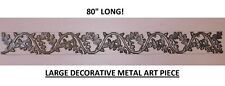 6+FEET NOS Vintage Decorative Metal Hanging Wall Art Oak Leaf Acorn Panel SI picture