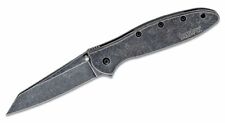 KERSHAW usa - Blackwash RANDOM LEEK Spring Assisted Knife w/ SAFETY LOCK 1660RBW picture