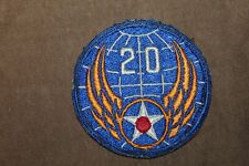 Original WW2 U.S. Army Air Forces 20th AAF Uniform Patch from Uniform picture