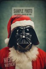 Star Wars Darth Vader Santa Claus Christmas Print 4x6 Oddity Photo #311 picture