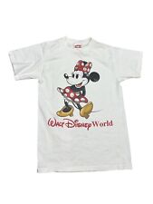 Vintage Mickey Inc White Minnie Mouse Disney World T-Shirt Adult Size S picture