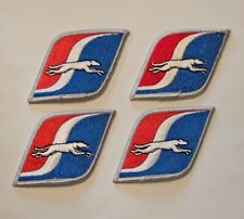 Vtg Greyhound Bus Logo Patch Lot of 4 Driver Employee Advertising Set Unused NOS picture