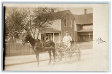 c1910's Globe Newspaper Richland North Dakota ND RPPC Photo Antique Postcard picture
