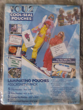 Vintage 90s Early 2000s Laminating Pouches 14 Pieces You2 Cool Seal Open Pack picture