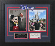 Michael Eisner Disney Signed 3x5 Index Card Framed Display BAS #BL98116 picture