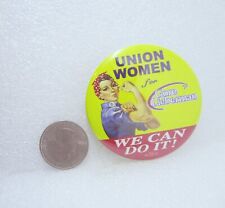 Union Women For Gore Lieberman Political Button Pin picture
