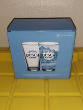BUSH LIGHT GLASS BUSH LIGHT  16oz GLASS BUSH LIGHT PINT GLASSES NEW  picture