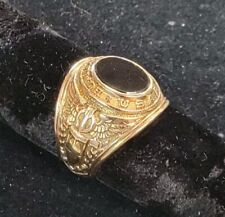 WWII 10k Gold USAAF Bombardier Black Onyx Ring picture