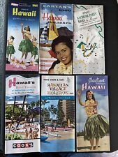 Six Vintage Hawaii Travel Brochures ~1960: Waikiki, Cruises, Tours, Cartan’s picture