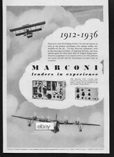 IMPERIAL AIRWAYS SHORT BROS EMPIRE FLYING BOATS MARCONI RADIOS 1931 AD picture