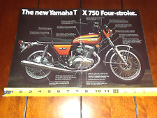 1973 YAMAHA TX 750 ORIGINAL 2 PAGE AD picture