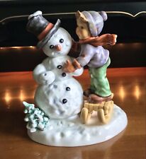 ❄️Rare Vintage Goebel Hummel Figurine Winterfreunde Mc Christmas Snowman Germany picture