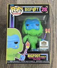 Funko Pop Myths Bigfoot [Marshmallow] #28 Blacklight HQ Exclusive w/ Protector picture