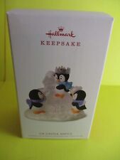 2018 Hallmark Ice Castle Antics Three Playful Penguins New but SDB w/ Price Tab picture
