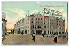 1915 North End Hotel Tricycle At Street View Ocean Grove New Jersey NJ Postcard picture