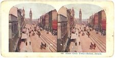 c1900's Colorized Stereoview Albert Clock Tower - Belfast, Ireland picture