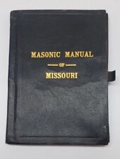 Antique Masonic Manuel of Missouri 1909 Pocket Size 3.25x4.75 Illustrated picture