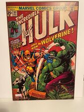 Incredible Hulk 181 - Wood Wall Art Silver Buffalo - AUTOGRAPHED by HERB TRIMPE picture
