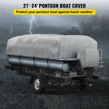 VEVOR Pontoon Boat Cover, Fit for 21'-24' Boat, Heavy Duty 600D Marine Grade Oxf picture