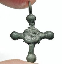 RARE Authentic Medieval Crusader Bronze Cross Artifact : Circa 1095-1492 AD = B picture