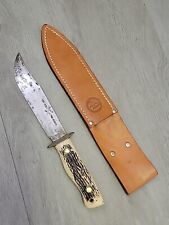 Vintage Rare Prov. US. Tuf-Stag Ultra Honed Camp/Hunting Knife With Sheath. picture