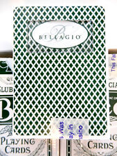 BELLAGIO PLAYING CARDS Deck Used In Casino LAS VEGAS Bee Club Special GREEN picture