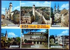 Historic Sites in Bavarian town of Hof, Saale River, City Hall, Church, Germany picture