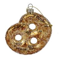 5in Novelty Salted Glass Pretzel Christmas 🎄 Ornament Set Of 4 Kirklands Home picture
