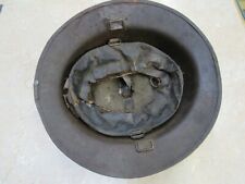 US WW1 M1917 Helmet Shell Rusty & Dented Marked HS 140 Detached Liner  picture