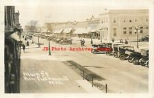 WI, New Richmond, Wisconsin, RPPC, Main Street, Business Area, 1921 PM. Photo picture