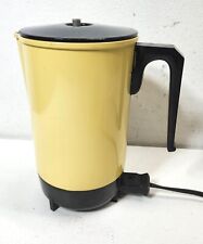 Vintage Presto PK13 Electric Yellow Perked Coffee Maker Tested Working picture