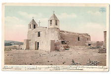 Old Church Pueblo of Isleta, New Mexico NM-antique postcard with poem picture