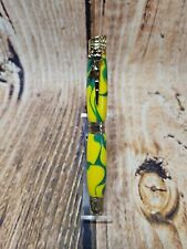 FOOTBALL Themed Twist Pen - Handmade with Acrylic Inlay and Gold Finish -Packers picture