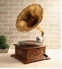 Antique Working Gramophone Vintage Gramophone Player Phonograph Vinyl Recorder picture