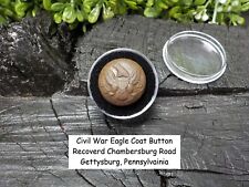 Rare Vintage Antique Civil War Eagle Button Recovered Chambersburg Rd Gettysburg picture