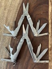 LEATHERMAN Micra Multi-Tool Knife Scissors Works TSA Confiscated NICE (Lot Of 2) picture