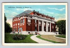 Champaign, IL-Illinois, University Of IL Auditorium Antique, Vintage Postcard picture