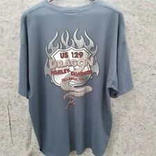 Harley Davidson 2XL Gray TAIL OF THE DRAGON Pocket T-Shirt US129 Tennessee picture