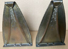 ANTIQUE~ROYCROFT~BOOKENDS~ARTS & CRAFTS~MISSION~HAND HAMMERED & TOOLED~BRONZE~EC picture